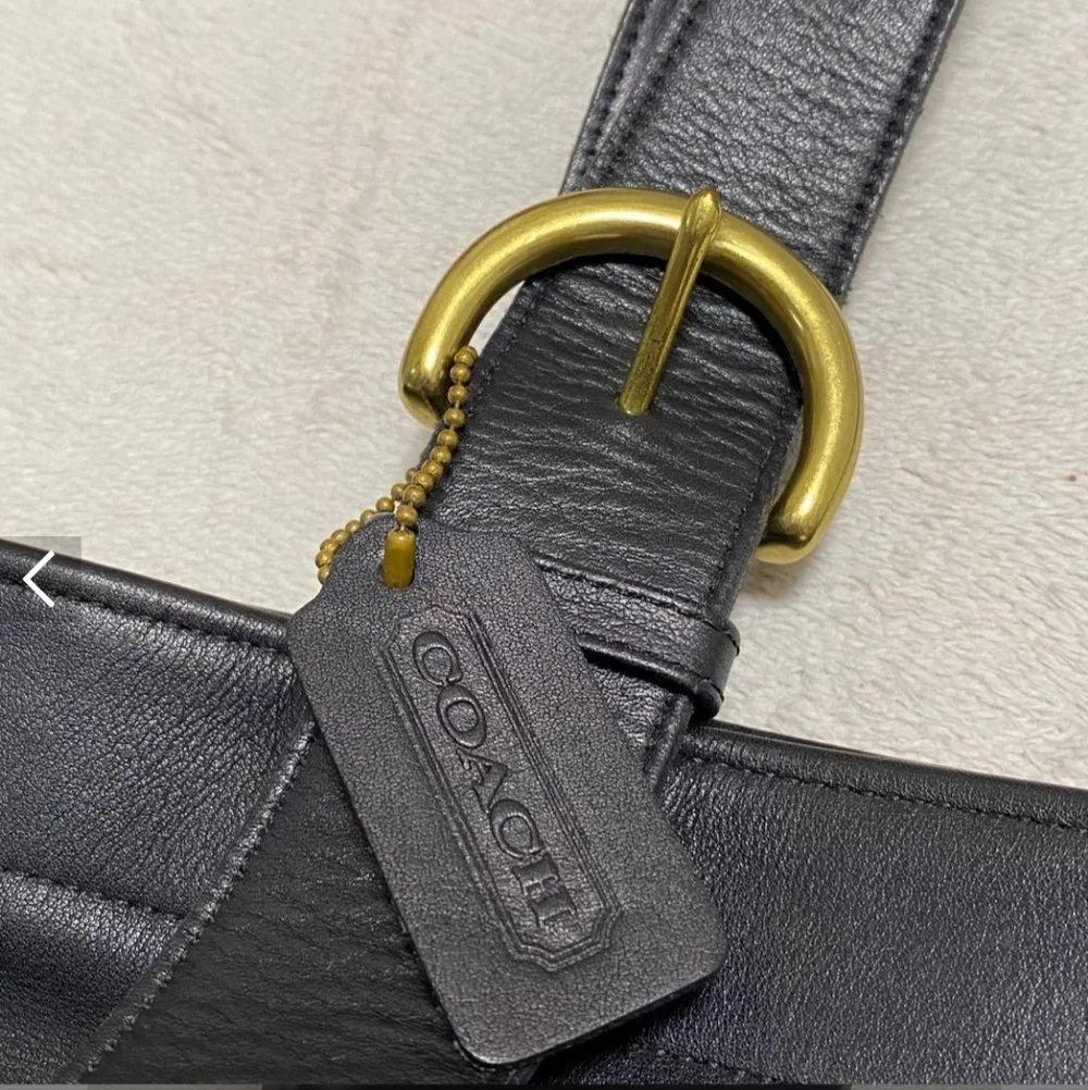 Coach Soho Lafayette Black Leather Tote Bag Vintage - Picture 13 of 16